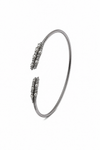 The Lyra Pearl & Pavé Bypass Bangle