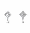 The Geometric Rhombus Drop Necklace Set