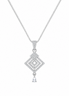 The Geometric Rhombus Drop Necklace Set