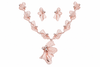 The Rose Gold Butterfly Filigree Necklace Set