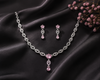 The Blush Marquise Elegance Necklace Set