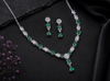 The Emerald Majesty Tear-Drop Necklace Set