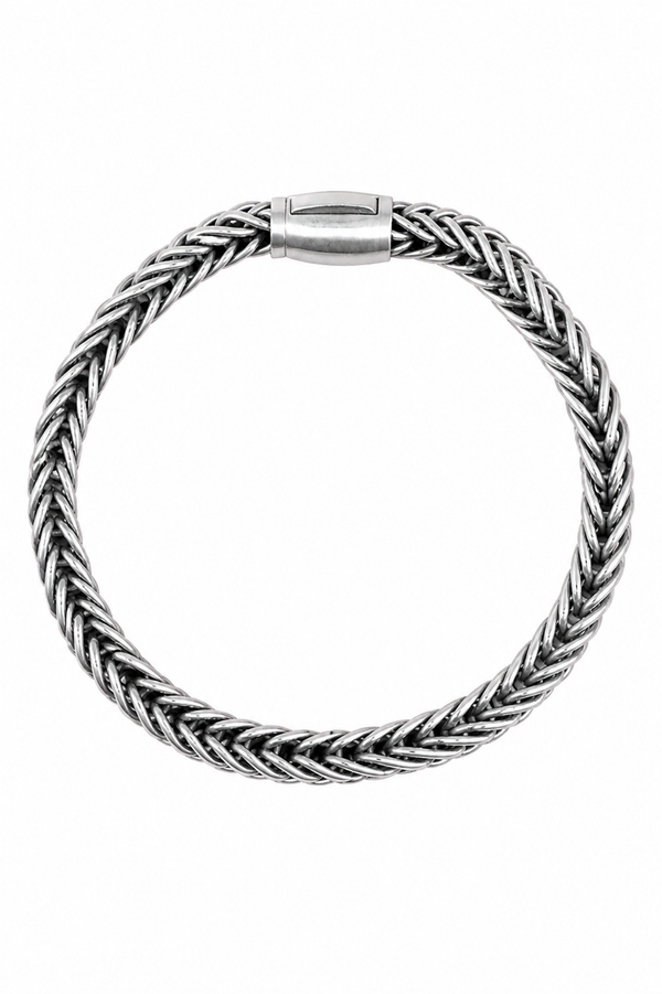 The Titan Braided Wheat Link Bracelet