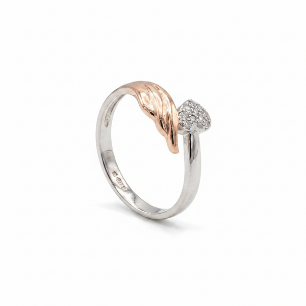The Two-Tone Guardian Heart Ring