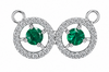 The Infinity Emerald Halo Mangalsutra