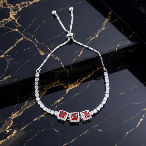 The Scarlet Empress Bolo Sterling silver Bracelet