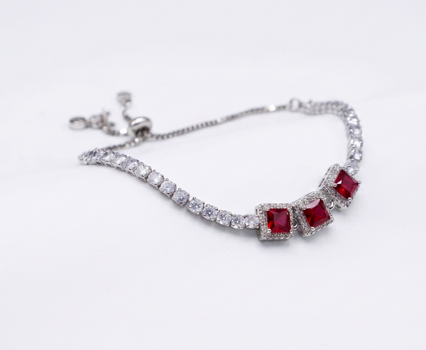 The Scarlet Empress Bolo Sterling silver Bracelet