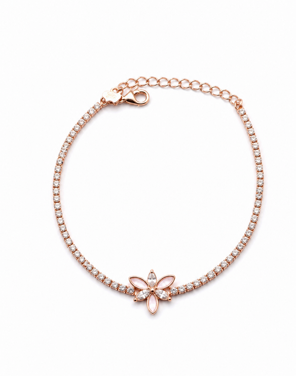 The Rosé Blossom Tennis Bracelet