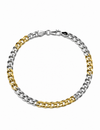The Apex Two-Tone Curb Link Bracelet