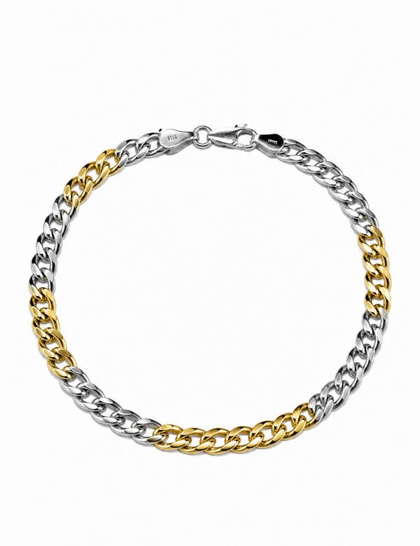 The Apex Two-Tone Curb Link Bracelet