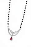 The Ruby Bloom Crescent Mangalsutra