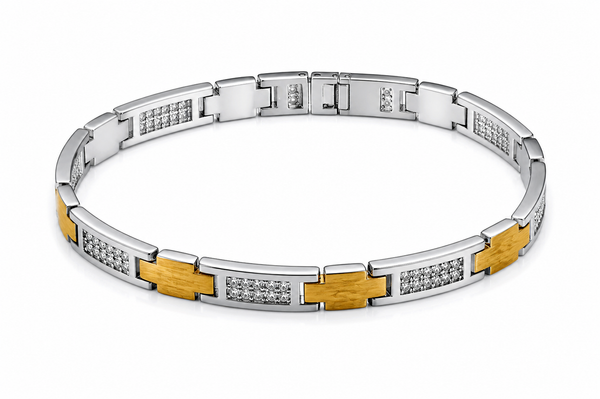 The Monarch Two-Tone Archer Link Bracelet