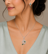 The Emerald Leaf Filigree Necklace Set