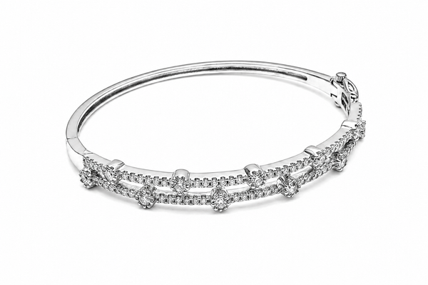 The Seraphina Double-Row Lattice Bangle