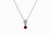 The Garnet Heart Blossom Pendant