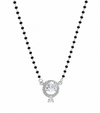 The Solitaire Halo Drop Mangalsutra
