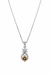 The Celestia Champagne Solitaire Pendant
