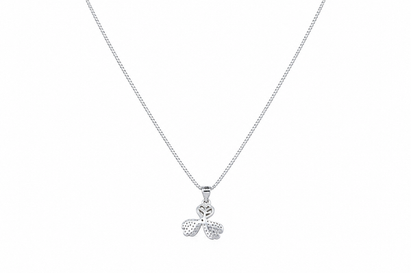 The Shimmering Clover Pendant & Earring Set
