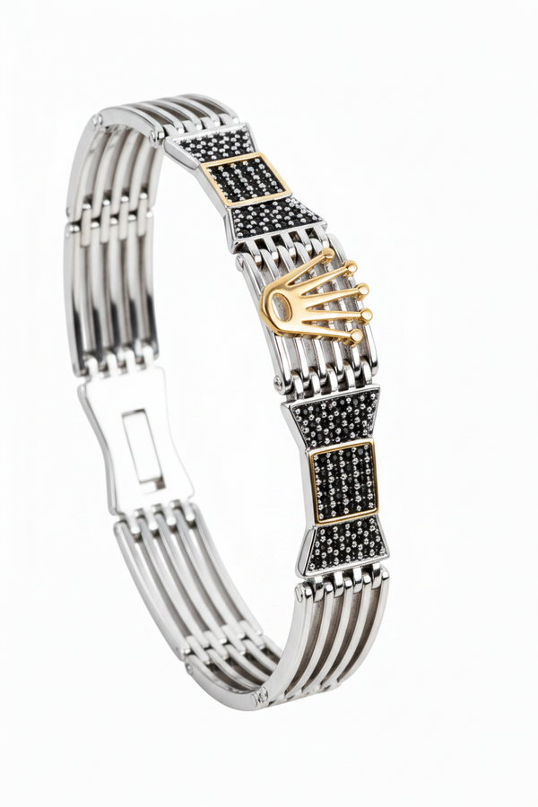 The Imperial Crown Multi-Strand Bracelet