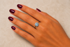 The Azure Sky Cushion Ring