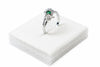Emerald Whisper Halo Ring
