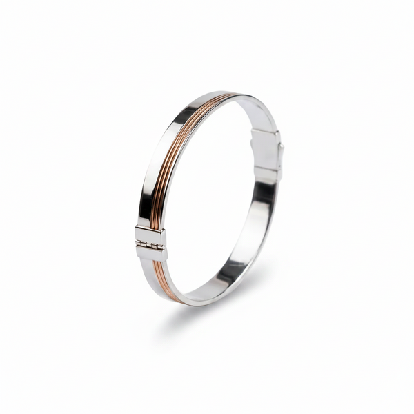 The Horizon Two-Tone Inlay Bracelet