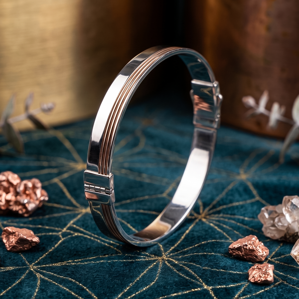 The Horizon Two-Tone Inlay Bracelet