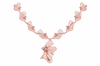 The Rose Gold Butterfly Filigree Necklace Set