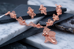 The Rose Gold Butterfly Filigree Necklace Set