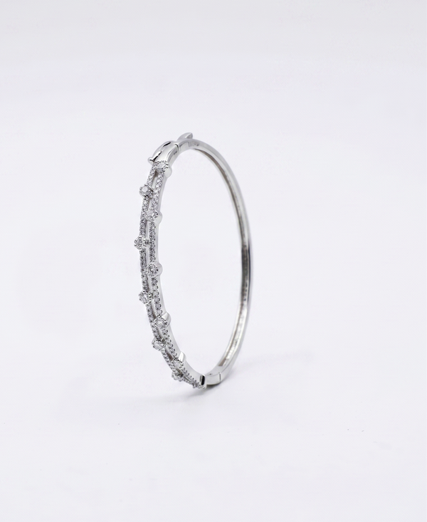 The Seraphina Double-Row Lattice Bangle