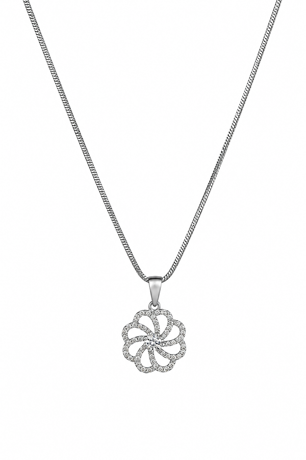 The Serenity Swirl Pendant Necklace