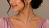 The Blush Marquise Elegance Necklace Set