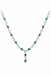 The Emerald Majesty Tear-Drop Necklace Set