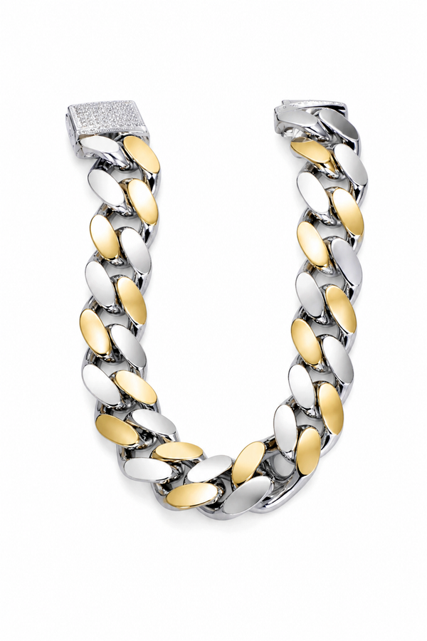 The Legacy Two-Tone Cuban Link Bracelet
