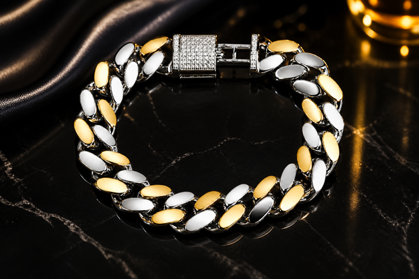 The Legacy Two-Tone Cuban Link Bracelet