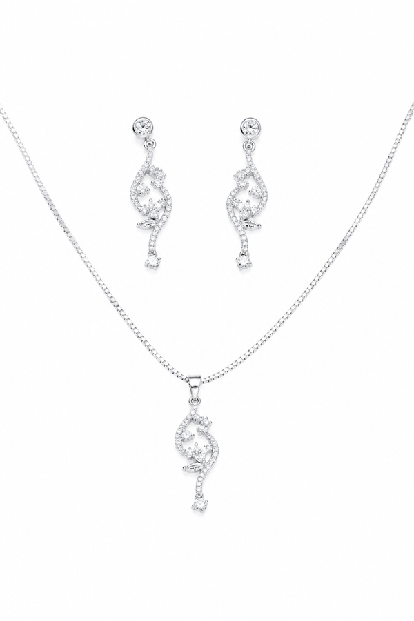 The Enchanted Vine Pendant & Earring Set