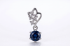 The Sapphire Heart Blossom Pendant