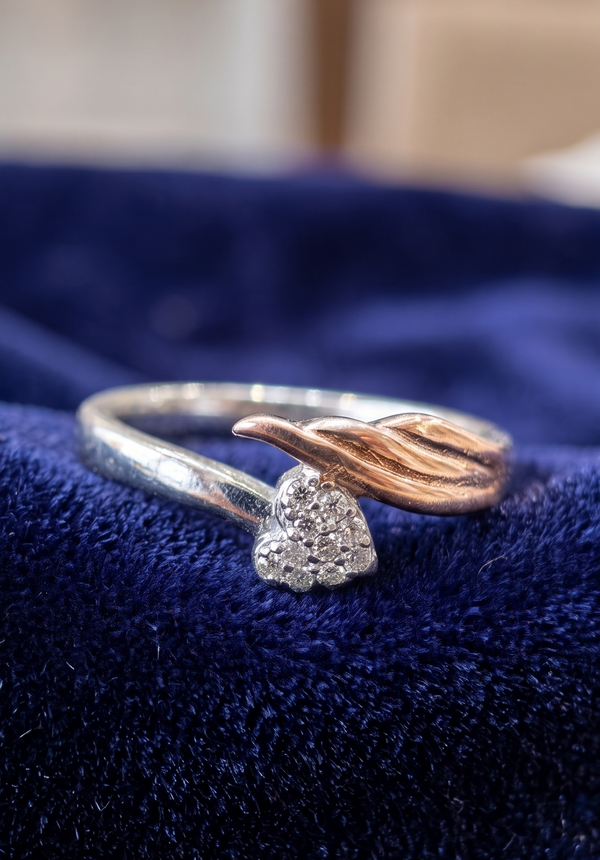 The Two-Tone Guardian Heart Ring