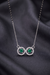 The Infinity Emerald Halo Mangalsutra