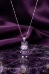 The Violet Amethyst Labubu Pendant
