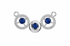 The Trinity Sapphire Halo Mangalsutra