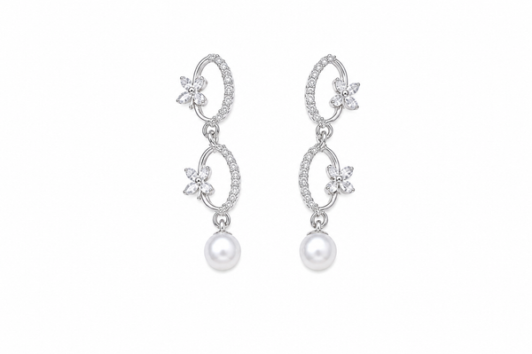 The Pearl Blossom Garland Necklace Set