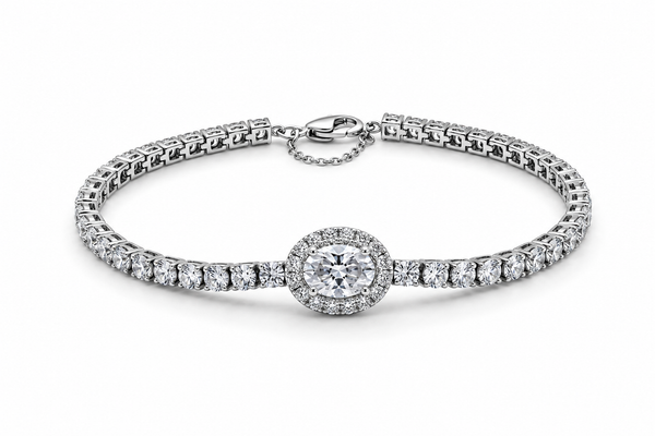 The Eternal Halo Tennis Bracelet