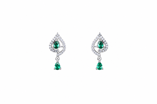 The Emerald Leaf Filigree Necklace Set