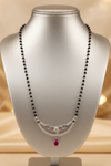 The Ruby Bloom Crescent Mangalsutra