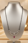 The Ruby Bloom Crescent Mangalsutra