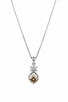 The Celestia Champagne Solitaire Pendant