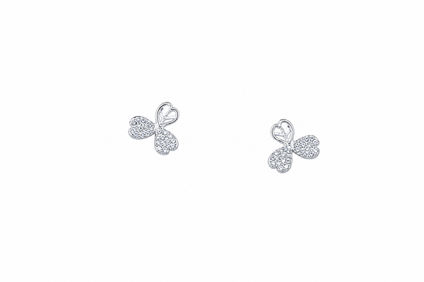 The Shimmering Clover Pendant & Earring Set