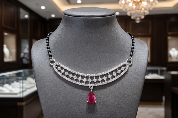 The Lattice Ruby Arch Mangalsutra