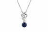 The Sapphire Heart Blossom Pendant